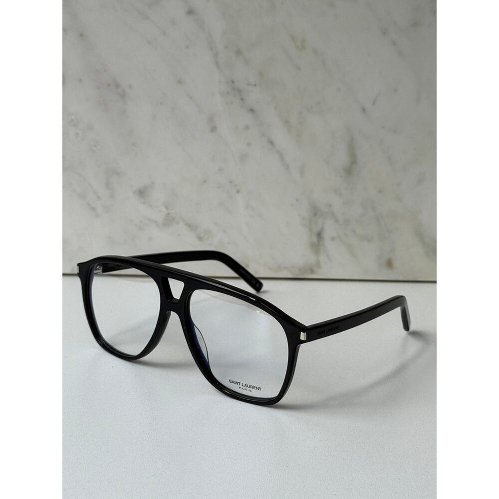 NEW Saint Laurent SL596 Dune Opt Aviator Frames in Black - Picture 2 of 6